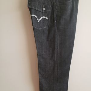 Mens black denim